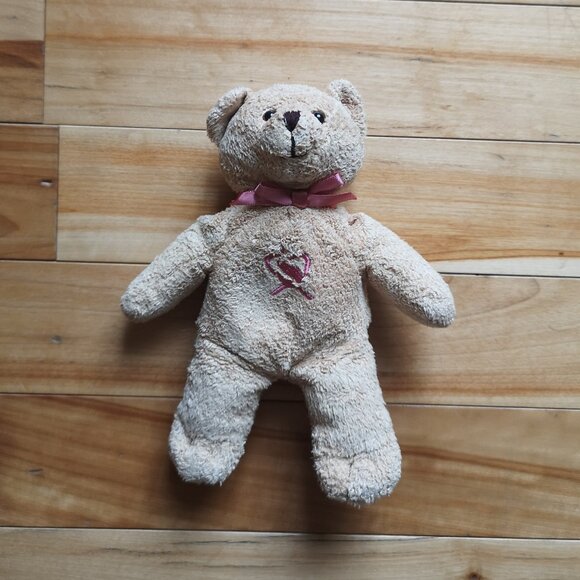 VINTAGE 2001 Avon Breast Cancer Awareness Teddy Bear Plush Stuffed Animal - Picture 1 of 2